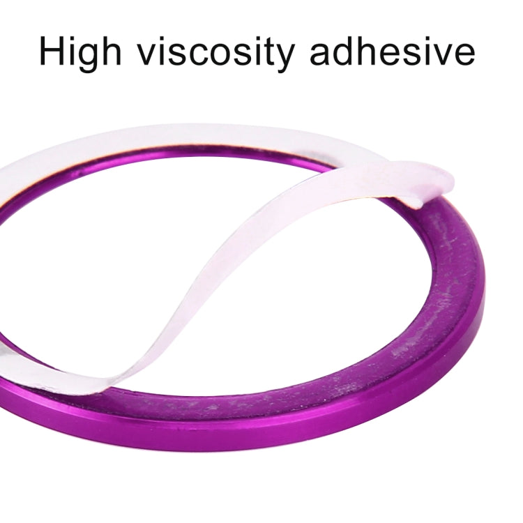 Car Engine Start Key Push Button Ring Trim Aluminum Alloy Sticker Decoration for Volkswagen