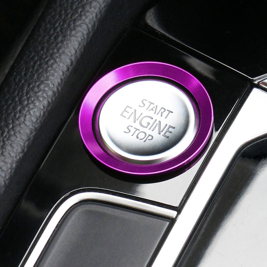 Car Engine Start Key Push Button Ring Trim Aluminum Alloy Sticker Decoration for Volkswagen