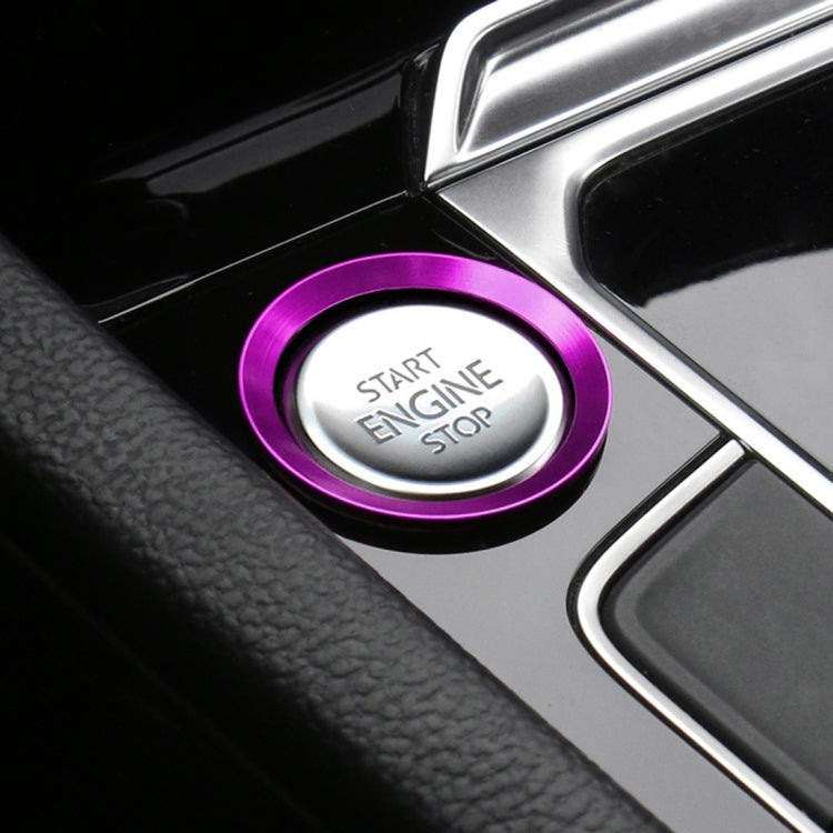 Car Engine Start Key Push Button Ring Trim Aluminum Alloy Sticker Decoration for Volkswagen