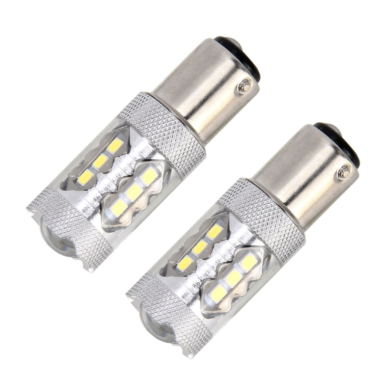2 PCS 1157 / BAY15D 5W 250LM 6000K Car Auto Brake Lights 16LEDs SMD-2835 Lamps, DC 12V