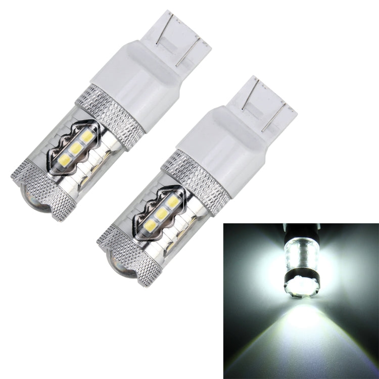 2 PCS T20 / 7443 5W 250LM 6000K Car Auto Brake Lights 16LEDs SMD-2835 Lamps, DC 12V