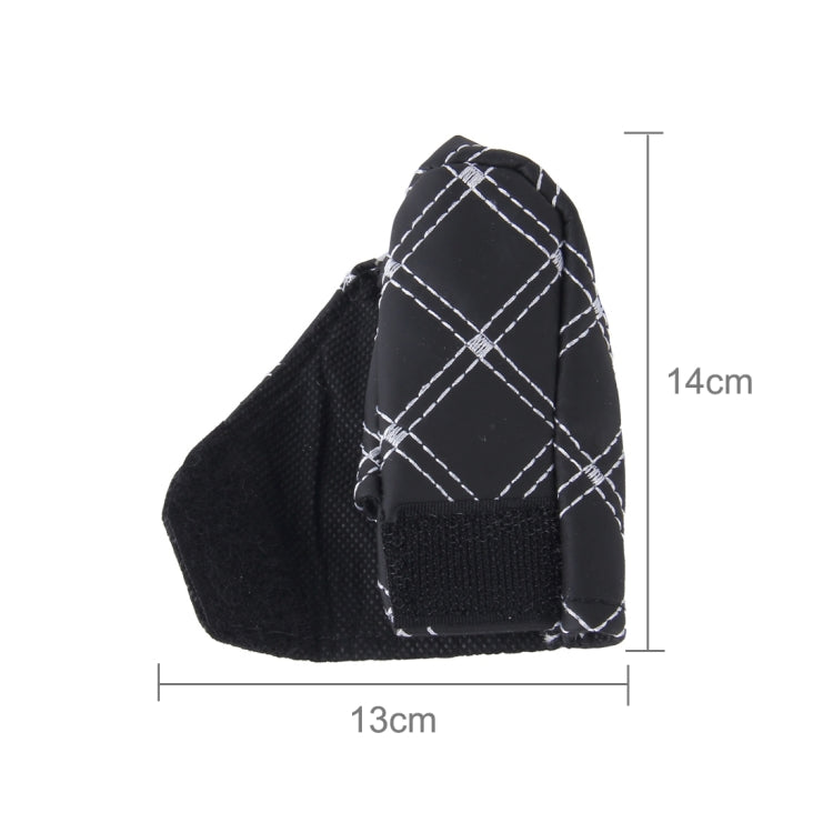 3 PCS Car Hand Brake Cover Shift Knob Gear Stick Cushion Sets Rear View Mirror Sets Cover Car Accessory Interior Decoration Pad