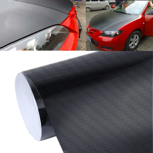 5D High Gloss Carbon Fiber Car Vinyl Wrap Sticker Decal Film Sheet Air Release, Size: 152cm x 50cm
