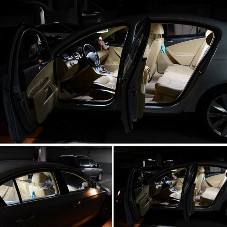 2 PCS 3W 200 LM 6000K 36MM 8 SMD-2835 LEDs Bicuspid Port Decoding Car Dome Lamp LED Reading Light, DC 12V