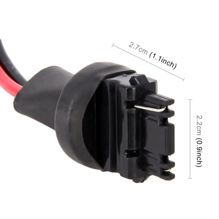 1 Pair T25 / 3156 Bulb Holder Base Male Socket with Wire