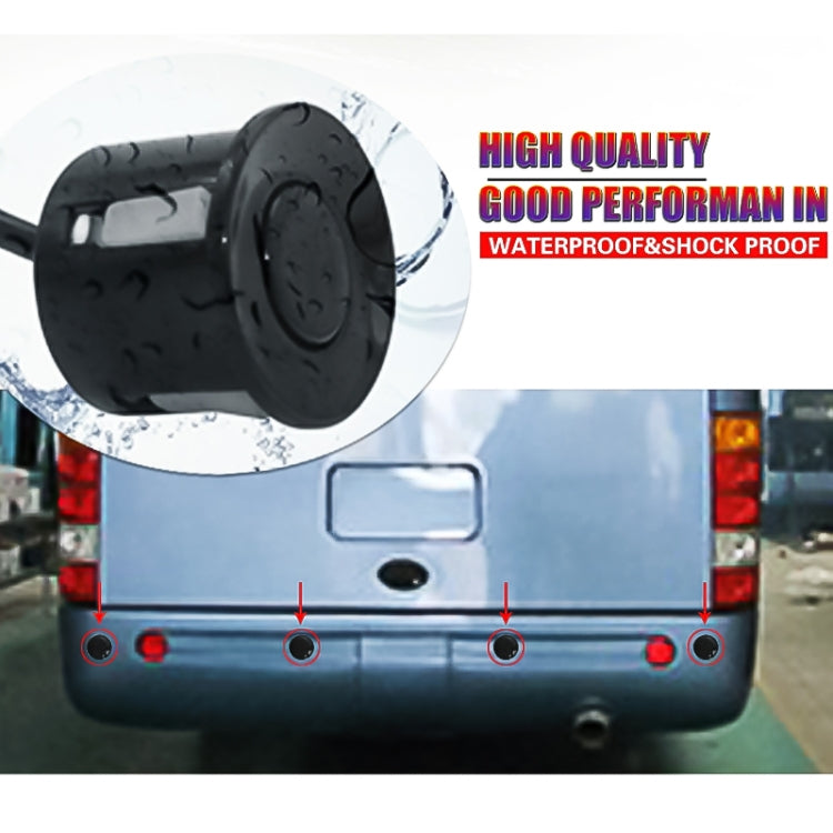 PZ316 Digital LED Crescent Shape Display Rear View Mirror Car Recorder for Truck with 4 Rear Radar