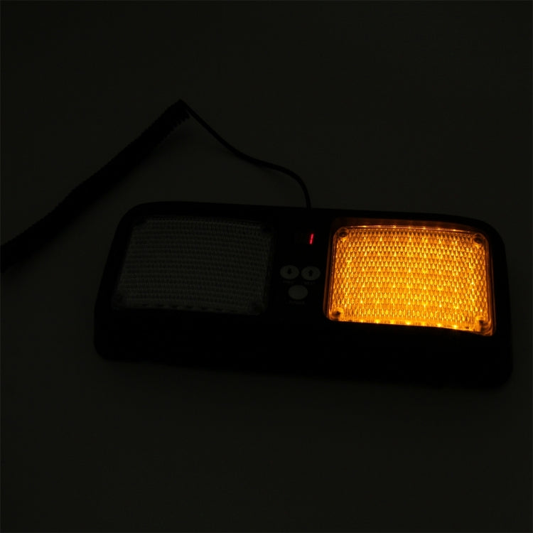 High qulaity DC 12V,9W LED Waterproof Car Sunshade Yellow Light Warning Lights Strobe Emergency Lights Flashing Light with 12 Kinds Flash Patterns