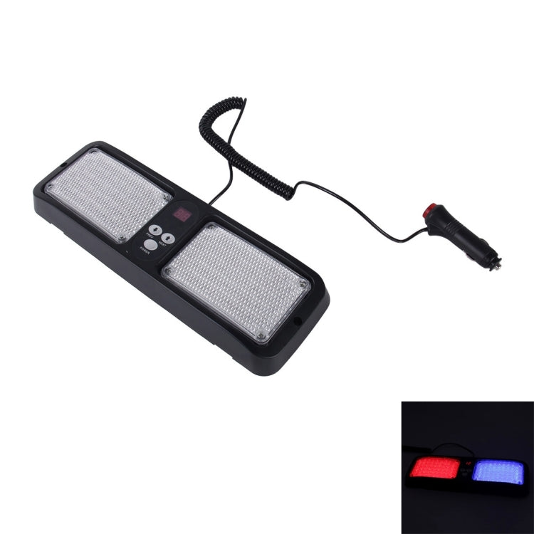 High qulaity DC 12V,9W LED Waterproof Car Sunshade Red Light And Blue Light Warning Lights Strobe Emergency Lights Flashing Light with 12 Kinds Flash Patterns