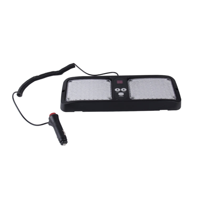 High qulaity DC 12V,9W LED Waterproof Car Sunshade White Light Warning Lights Strobe Emergency Lights Flashing Light with 12 Kinds Flash Patterns