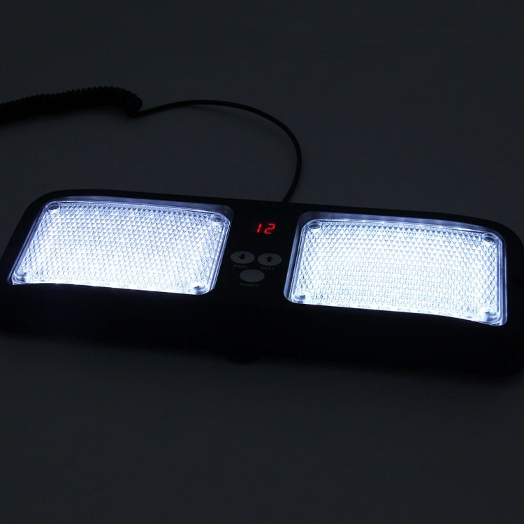 High qulaity DC 12V,9W LED Waterproof Car Sunshade White Light Warning Lights Strobe Emergency Lights Flashing Light with 12 Kinds Flash Patterns