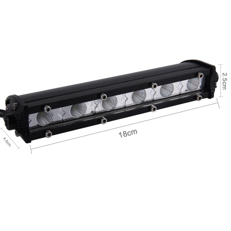 DC 10-30V 18W 2300LM 6500K Waterproof Vehicle Car Boat Marine External Work Lights Emergency Lights 60 Degrees Adjustable Flood Light LED Car Bulbs with 6 Intense CREE LED Lights