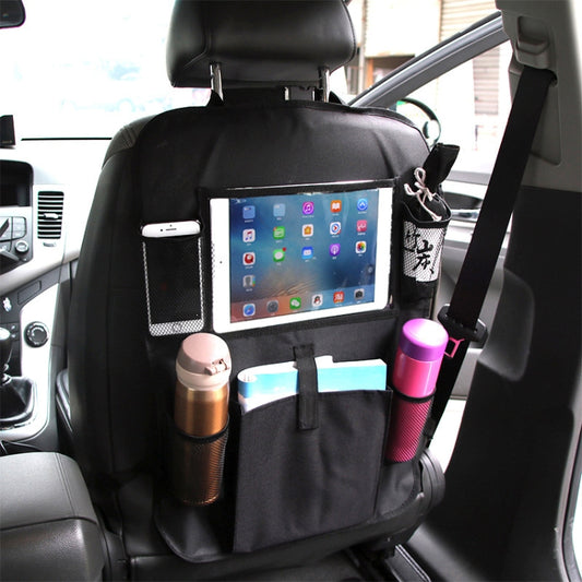 Car Auto Seat Back Bag Multi-Pocket Travel Storage Hanging Pocket Storage Bag for iPad and Other Goods
