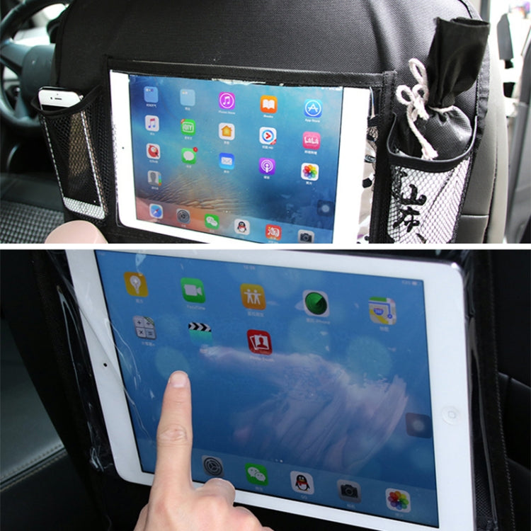 Car Auto Seat Back Bag Multi-Pocket Travel Storage Hanging Pocket Storage Bag for iPad and Other Goods