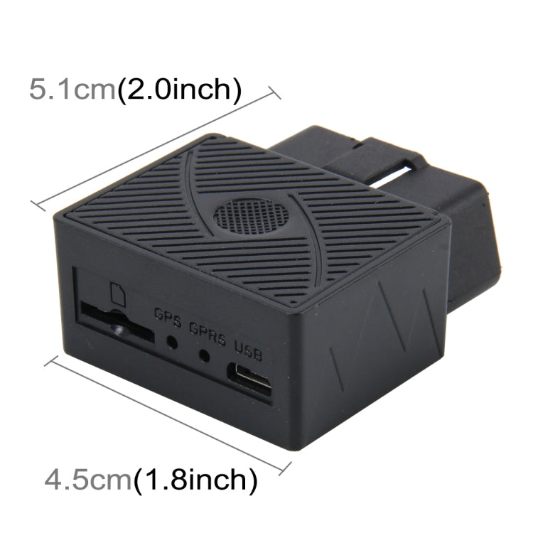 OBD GPS Vehicle Positioning Device(GPS+2G GSM+SMS / GPRS) Quad-band System Supports Electronic Fence & Location Inquiry Through SMS