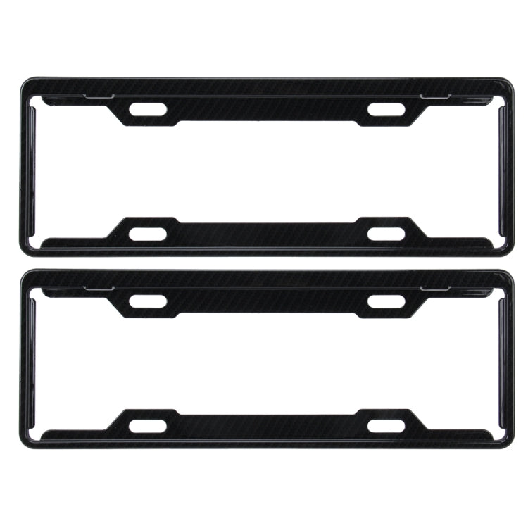 2 PCS Carbon Lead License Plate Frame Simple and Beautiful Car License Plate Frame Holder Universal License Plate Holder