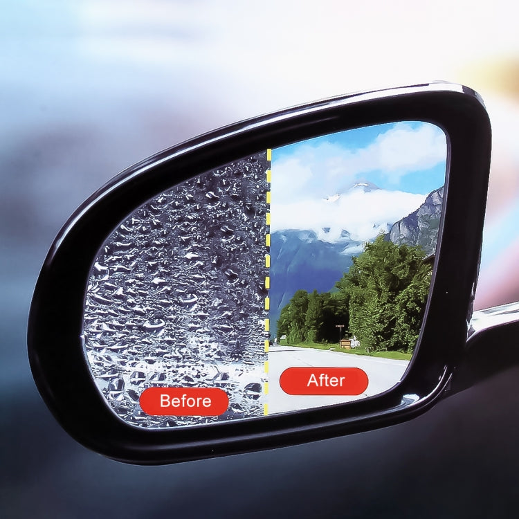 Car Round PET Rearview Mirror Protective Window Clear Anti-fog Waterproof Rain Shield Film for Toyota Corolla 14-18 (Can Customize Other Model)