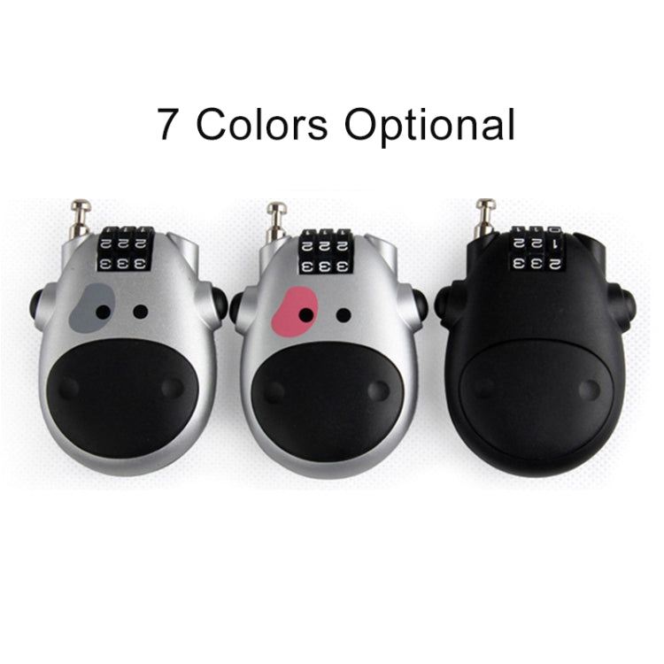 JASIT Portable Multifunction Cute Cow Travel Luggage Password Lock