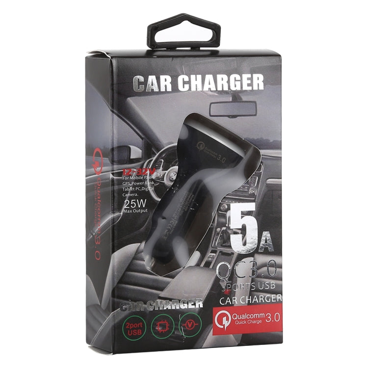 LZ-429 QC3.0 2.4A Three USB Ports Smart Quick Car Charger