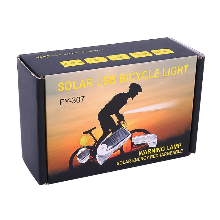 3W 240LM USB Solar Energy Motorcycle / Bicycle Front Light
