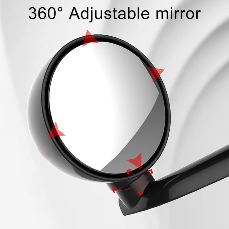 3R-095 Auxiliary Rear View Mirror Car Adjustable Blind Spot Mirror Wide Angle Auxiliary Rear View Side Mirror for Right Mirror, 3R-095 (White)