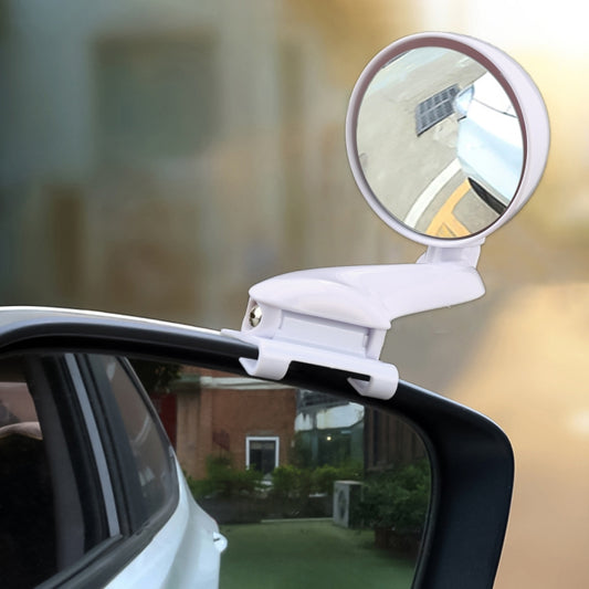 3R-095 Auxiliary Rear View Mirror Car Adjustable Blind Spot Mirror Wide Angle Auxiliary Rear View Side Mirror for Right Mirror, 3R-095 (White)