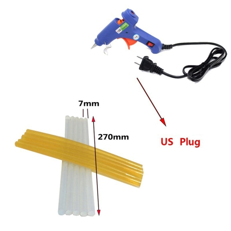 44 in 1 Auto Car Metal PDR Dent Lifter-Glue Puller Tab Hail Removal Paintless Car Dent Repair Tools Kit, with 20W Glue Gun, US Plug or EU Plug