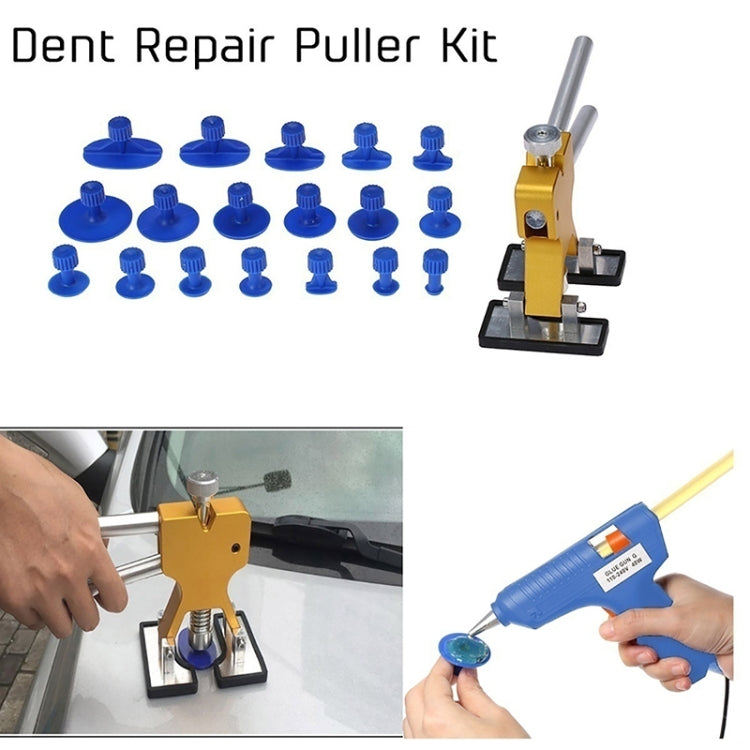 50 in 1 Auto Car Metal PDR Dent Lifter-Glue Puller Tab Hail Removal Paintless Car Dent Repair Tools Kit, with 20W Glue Gun, US Plug or EU Plug