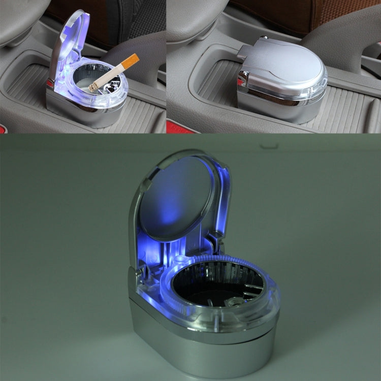 SHUNWEI SD-1201 Mini Portable Car Ashtray Blue LED Light for Dashboard Cigar Cigarette