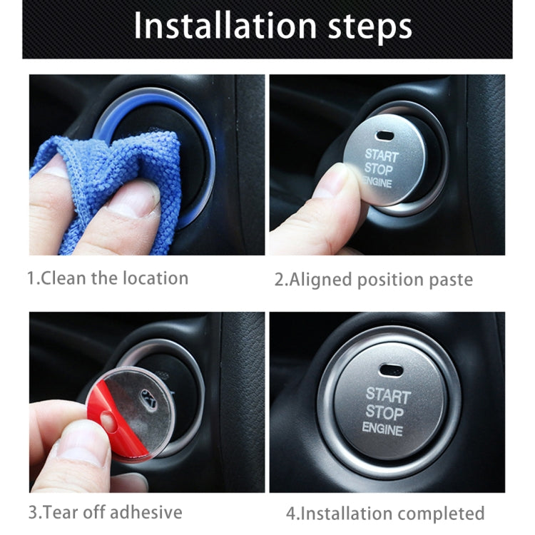 Car Engine Start Key Push Button Cover Trim Sticker Decoration for Mercedes-Benz