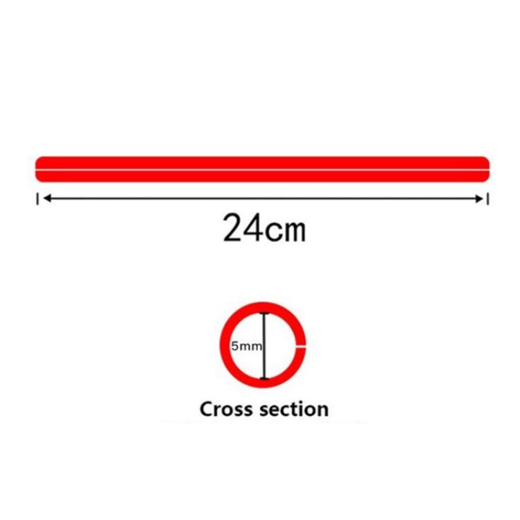 72 PCS 24cm Colorful Wheel Modified Spoke Skin Cover Wrap Kit for Pipe Motorcycle / Motocross / Bike