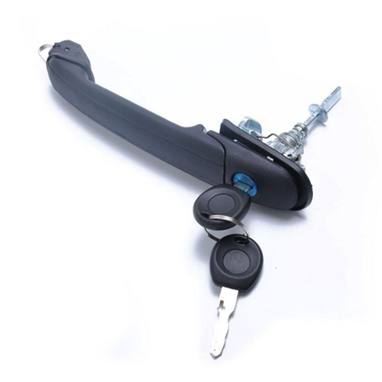 Car Front Door handle 6N0837207C, 66N0837207D + 2 Keys for Volkswagen Polo 1994-2001