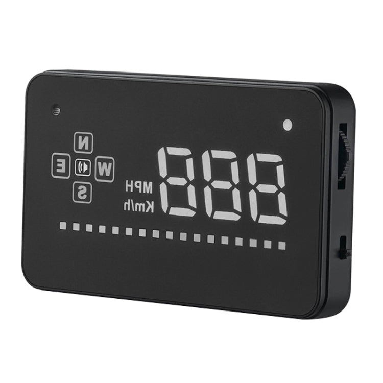 A2 HUD 3.5 inch HD GPS Car Head Up Display, Speed & Over Speed Alarm, Compass, Freely Switch Between Kilometers and Miles