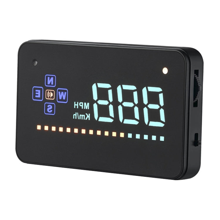 A2 HUD 3.5 inch HD GPS Car Head Up Display, Speed & Over Speed Alarm, Compass, Freely Switch Between Kilometers and Miles