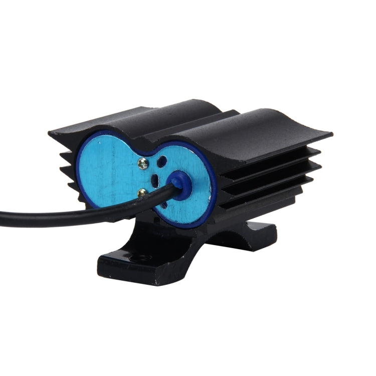 Owl Shape 20W 2000 LM 6000K Motorcycle Headlight Lamp with 2 COB Lamps and LED Projector Lens, DC 12-80V