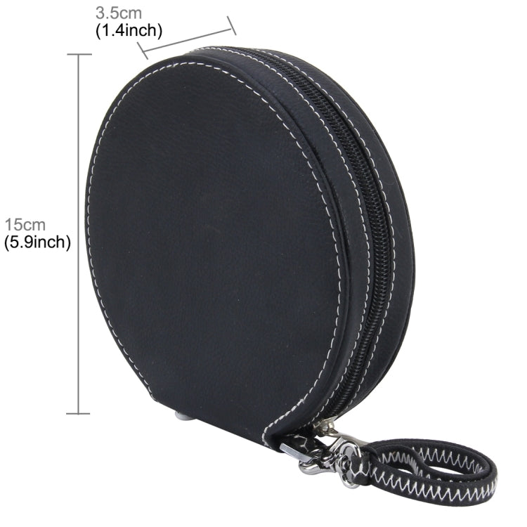 20 CD Disc Storage Case Leather Bag Heavy Duty CD/ DVD Wallet for Car, Home, Office and Travel