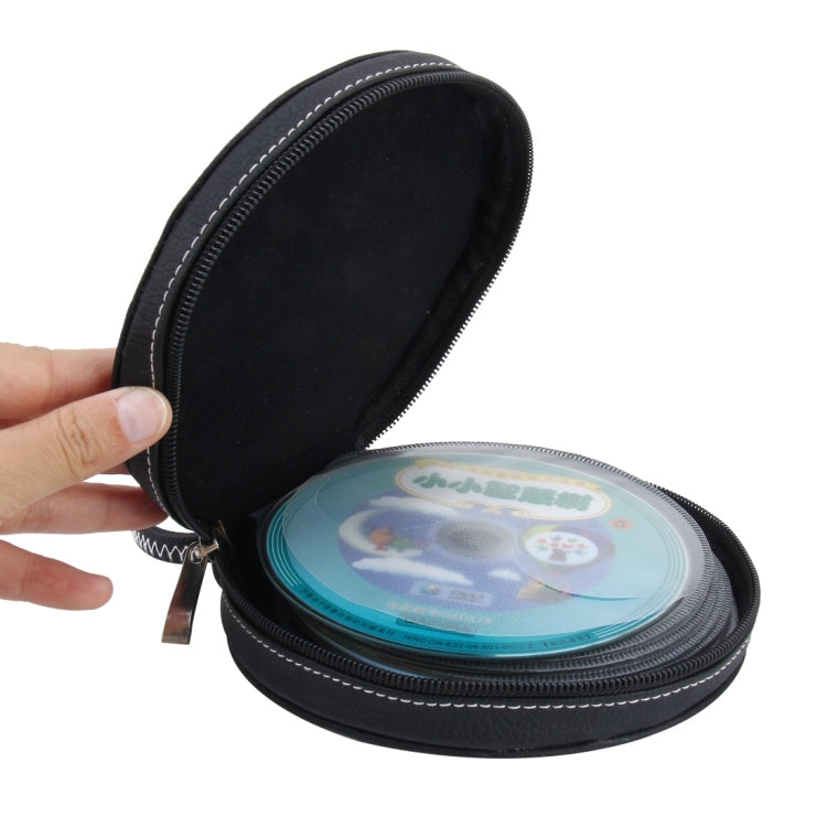 20 CD Disc Storage Case Leather Bag Heavy Duty CD/ DVD Wallet for Car, Home, Office and Travel