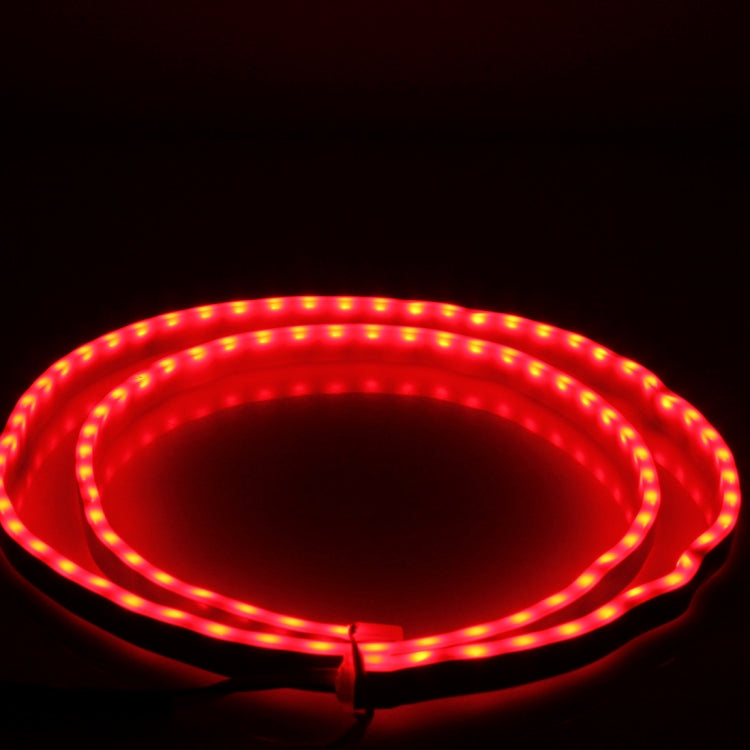 1.2m Car Auto Waterproof Universal Four Color Rear Flowing Light Tail Box Lights with Tail Light Controller, Ice Blue Light Driving Light, White Light Reversing Light, Red Light Brake Light, Yellow Light Turn Signal Light, LED Lamp Strip Tail Decoration