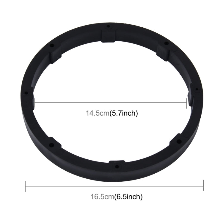 2 PCS 6.5 inch Car Auto ABS  Loudspeaker Base Protection Solid Cover Holder Mat, Inner Diameter: 14.5cm