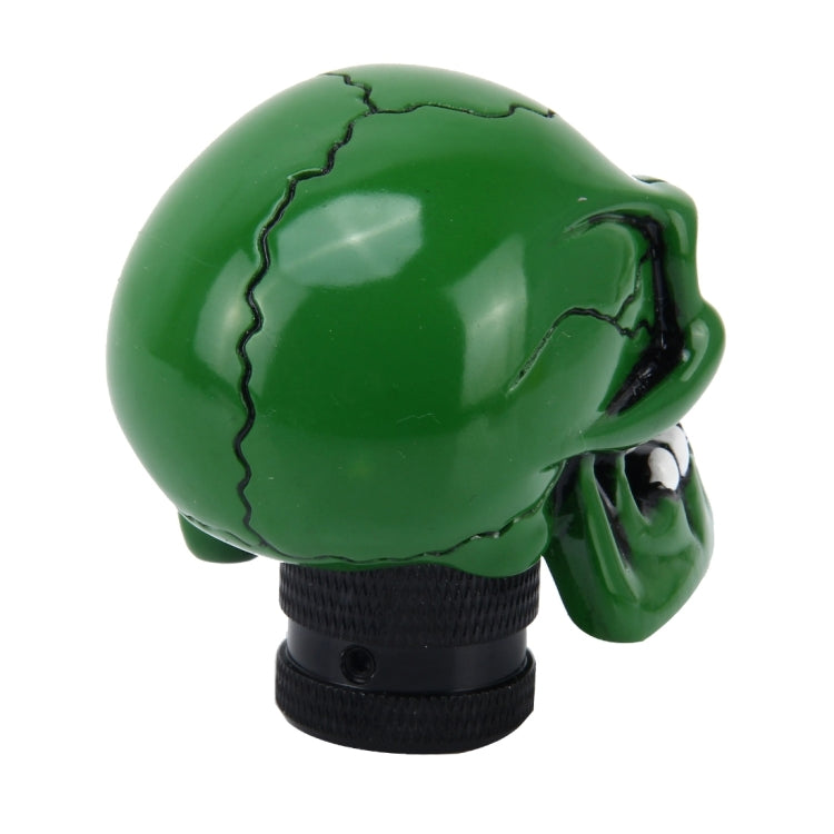 Universal Skull Head Shape ABS Manual or Automatic Gear Shift Knob  with Three Rubber Covers Fit for All Car