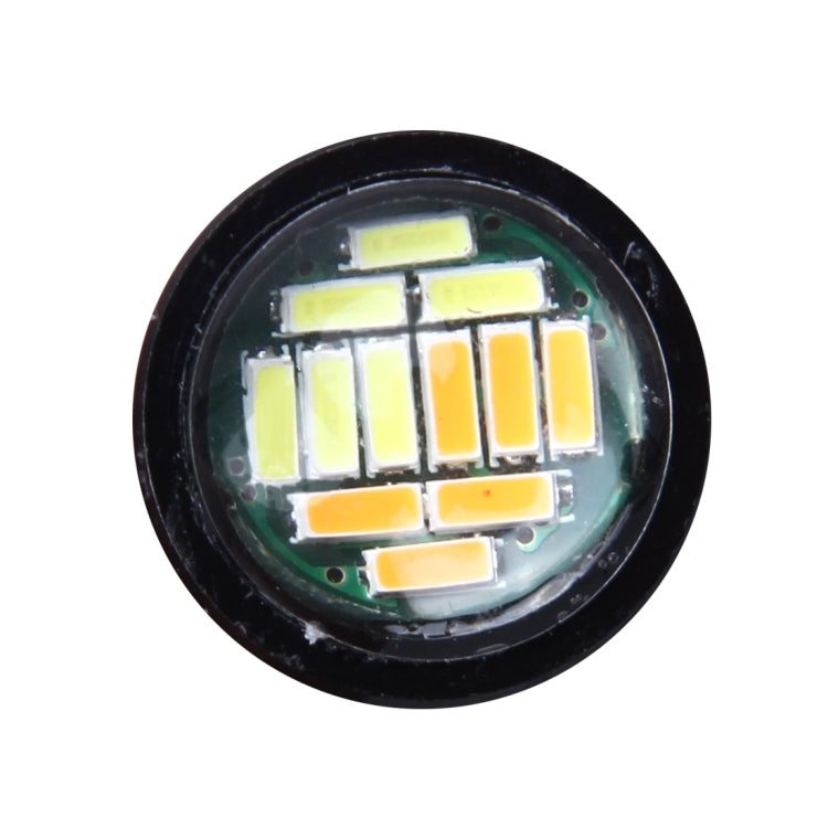 2 PCS 2W Car Auto Eagle Eyes Fog Light Turn Light with 12 SMD-4014 LED Lamps, DC 12V Cable Length: 55cm