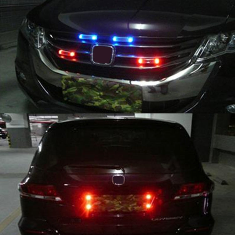 Car Styling Solar Warning Flash LED Anti-collision Decorative Light