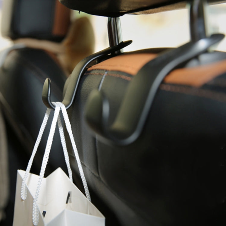2 PCS 3R 1.5kg Load Capacity Car Backseat Convenient Sundries Hook for Holding Plastic Bag Backbag