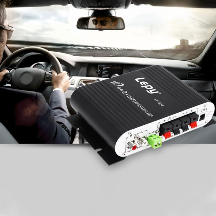 Car 2.1CH HIFI Subwoofer Amplifier Audio, Support MP3
