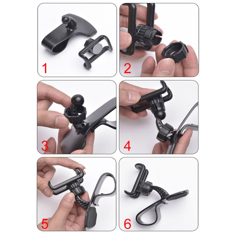 Multi-function Vehicle Navigation Frame Dashboard Car Mount Phone Holder, with Air Outlet