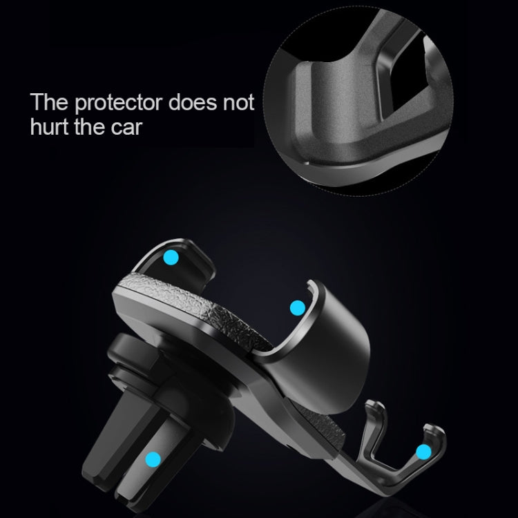 Litchi Texture Gravity Car Mount Phone Holder