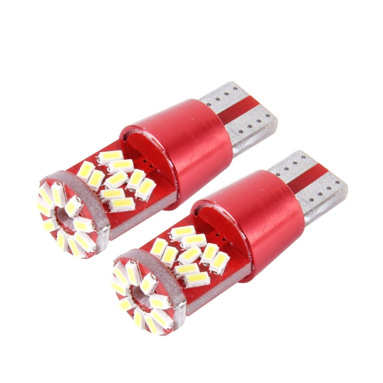 2 PCS T10 5W 27 SMD-3014 LEDs Car Clearance Light Lamp, DC 12V