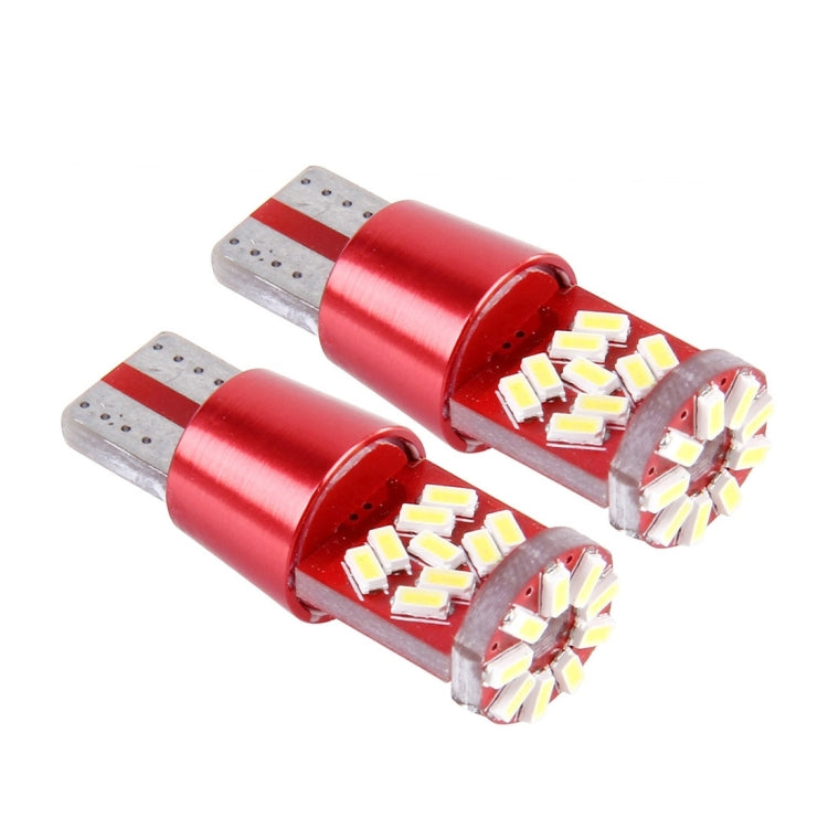 2 PCS T10 5W 27 SMD-3014 LEDs Car Clearance Light Lamp, DC 12V