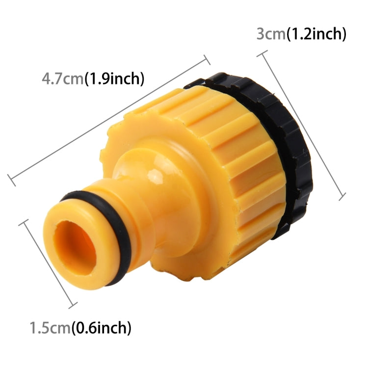 Universal Standard Faucet Hose Connector Quick Connector Washing Machine Water Cannons and A Garden Lawn Sprinkler System Pipe Suit for 1/2inch and 3/4inch Pipe