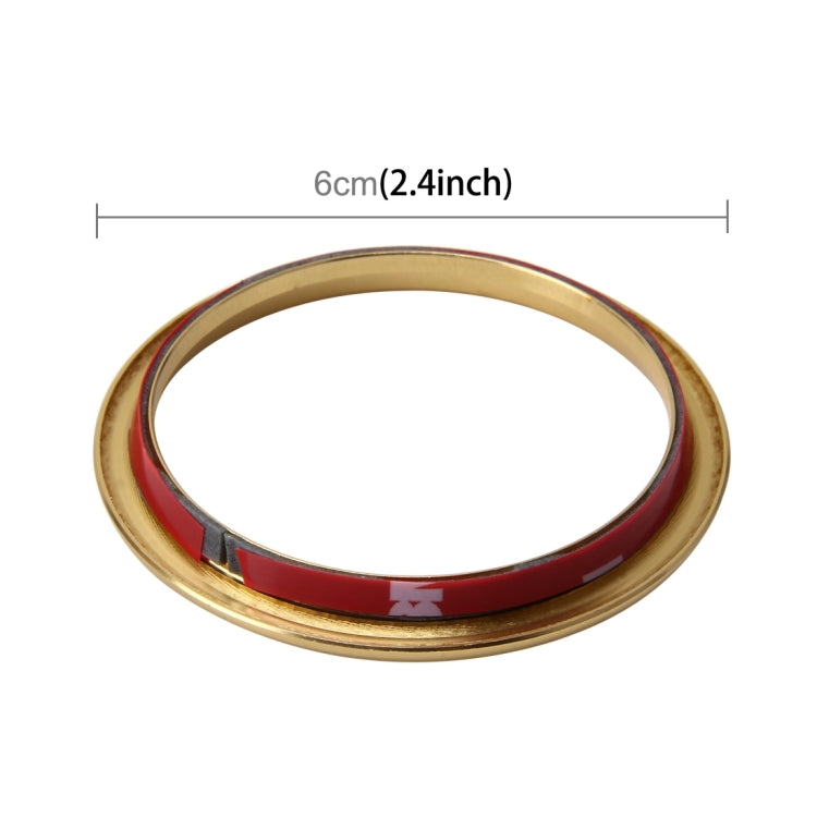 4 PCS Car Outlet Decorative Rings Aluminum Alloy Air Outlet Chrome Trim Ring Car Dashboard  Air Vents Cover Sticker Decoration for Audi A3