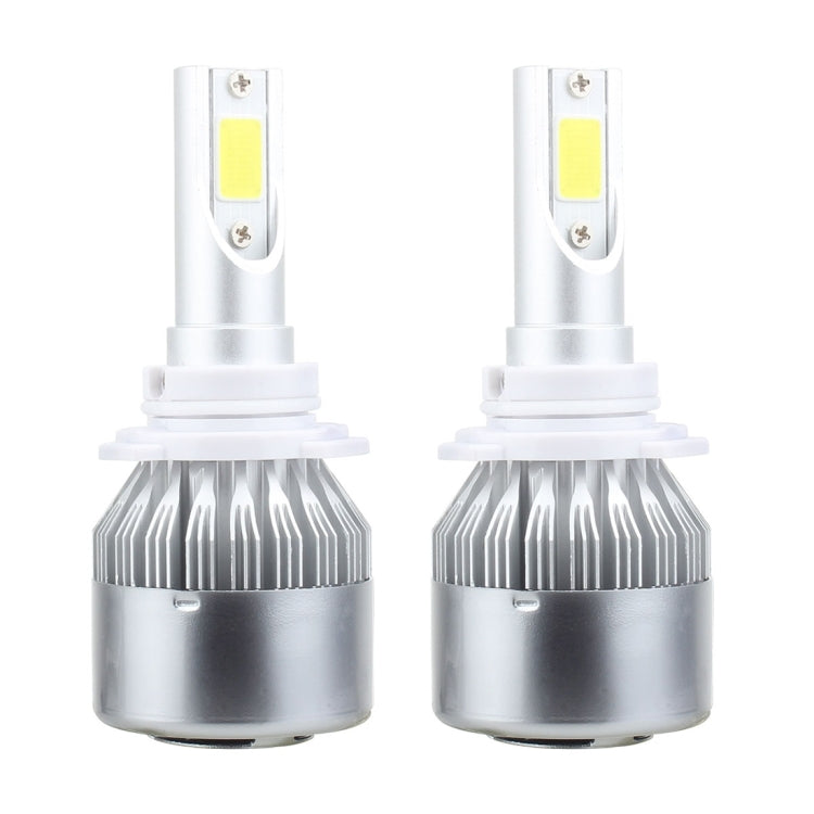 2 PCS 9006 18W 1800 LM 6000K IP68 Casnbus Constant Current Car LED Headlight with 2 COB Lamps, DC 9-36V